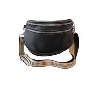 Zkydhbd Bolso de hombro moderno con correa ancha, simple e informal, bandolera de gran capacidad, para mujeres de moda, trabajo práctico, Black, One Size