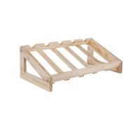 Zkydhbd Botellero de madera maciza natural, moderno, bucólico, decoración multifuncional para botellas, solución de almacenamiento, accesorios vintage para pubs de cocina