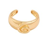 Zkydhbd Brazalete moderno de metal con espirales que marcan tendencia, brazalete abierto, para mujeres de moda, alambre ancho, talla única, como se describe