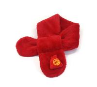 Zkydhbd Bufanda de felpa para mascotas de Año Nuevo, pañuelo para perro, para exteriores, artículos gruesos, accesorios para el cuello, calentador de cuello, bufanda y sombrero de punto, calentador de