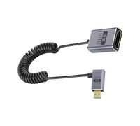 Zkydhbd Cable de cámara en espiral versión 2.1 microed a estándar 8K60Hz 48Gbps transmisión soporta estructura dinámica HDR coaxial dinámica
