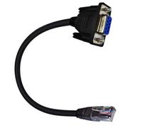 Zkydhbd Cable de consolas RJ45 a RS232 de 9 pines a RJ45 Ethernet Rollover para una transmisión de datos estable