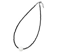 Zkydhbd Cadena de clavícula con lazo para mujeres y niñas, collar de cuentas con forma de amor, hecho a mano, ajustable, joyería con lazos, gargantilla, talla única, como se describe, como se describe