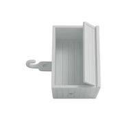 Zkydhbd Caja de almacenamiento para llaves de cochera que imita un refugio funcional para automóvil con puerta de apertura para organización de entrada del hogar