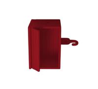 Zkydhbd Caja de almacenamiento para llaves de cochera que imita un refugio funcional para automóvil con puerta de apertura para organización de entrada del hogar