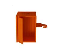 Zkydhbd Caja de almacenamiento para llaves de cochera que imita un refugio funcional para automóvil con puerta de apertura para organización de entrada del hogar