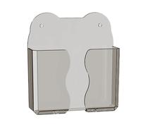 Zkydhbd Caja de almacenamiento para teléfono montada en la pared para dormitorio, cocina con diseño fácil de limpiar y función de carga, soporte de pared para teléfono