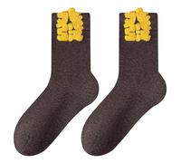 Zkydhbd Calcetines multiusos para mujer, de tela de algodón suave, de longitud media, para mayor durabilidad y transpirabilidad, calcetines para mujer, hacerse rico, Altoa única