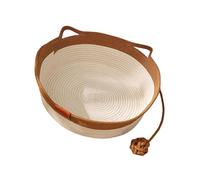 Zkydhbd Canasta de cama tejida resistente a los arañazos para gatos y perros con dibujos animados para gatitos, lavable a máquina, cómoda ropa de cama lavable a máquina