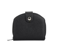 Zkydhbd Cartera de color sólido, elegante y corta, de piel sintética, monedero pequeño con soporte para cambio diario elegante, funda pequeña de piel sintética, color sólido corto, Black