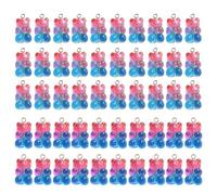 Zkydhbd Colección de 50 dijes de oso de color, accesorios de resina resistentes, portátiles para trajes de personalización de moda, detalles creativos de oso, talla única, como se describe, como se