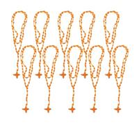 Zkydhbd Collar con colgante de cruces tejidas a mano con cruz colorida, collar con colgante de cruz tejida para eventos especiales, as show, Nailon