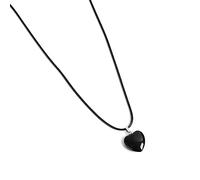 Zkydhbd Collar con colgante de piedra natural verde temperamento ama corazón piedra cristal joyería tendencia cristal natural collar para mujer