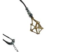 Zkydhbd Collar de jaula de cristal ajustable para piedras naturales, colgante de malla, cadena de clavícula, joyería unisex para hombres y mujeres, as show, Metal