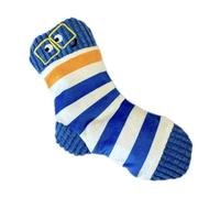 Zkydhbd Colorido juguete chirriante para mascotas, forma de calcetín, ejercicio de masticación, dentición de felpa, seguro para razas, limpieza de dientes, alivio del estrés, perro pequeño para