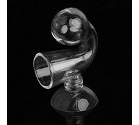 Zkydhbd Comprobador de gotas de vidrio CO2 con ventosa para acuarios plantados, uso con solución reactiva, tamaño compacto, calentador de acuario, termómetros, decoración de arena y grava, filtro de