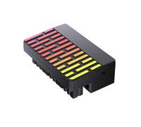 Zkydhbd Conector de alimentación de placa base macho a hembra de 24 pines para conexión sincronizada ARGB de 5 V y 3 pines, forma vertical