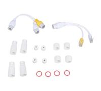 Zkydhbd Conector RJ45 de cable divisor de alimentación a través de Ethernet, conector RJ45 para instalación de cámara de seguridad, separador de alimentación a través de Ethernet y transmisión de