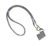 Zkydhbd Cordón cruzado de diamantes de imitación para teléfono, longitud ajustable, cadena de teléfono celular, llavero de cristal colorido, accesorio para uso diario, cadena de teléfono manos libres