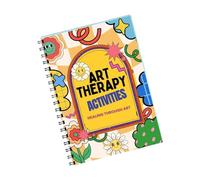 Zkydhbd Cuaderno de trabajo de bienestar mental, diario de encuadernación de doble bobina, libro de actividades terapéuticas, libro de actividades de salud mental, 210 x 285 mm, cuaderno de tapa dura
