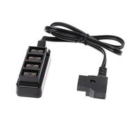 Zkydhbd D-Tap - Cable divisor macho B-tape a 4 hembras para fotografía, conector banana de alimentación, tornillo de soldadura, adaptador de cubo de soldadura, cable de enchufe, panel de mamparo