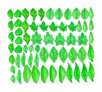 Zkydhbd Dijes multiestilo de hoja verde, cuentas acrílicas transparentes, suministros de joyería para proyectos de diseño hecho a mano, talla única, como se describe, como se describe