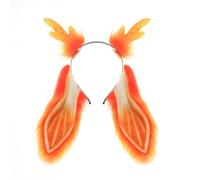 Zkydhbd Disfraz de animal para cosplay, cuernos de reno, diadema de conejos, cola de ciervo, cuernos de ciervo, diadema para Halloween, accesorios de fiesta, disfraces de cosplay de Halloween