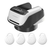 Zkydhbd Distribuidor automático de cartas recargable, barajador de cartas, herramienta de repartición barajadora de cartas para fiestas en casa, herramienta de repartición barajada, dispositivo de