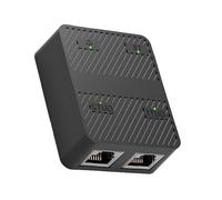 Zkydhbd Divisor Ethernet de 1 a 2 100/1000 Mbps, divisor de cable de Internet 1 en 2 salidas de alta velocidad, red Gigabit RJ45, mejora de la red doméstica