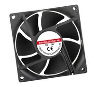 Zkydhbd Eficiencia energética 8025 Axials Ventilador, flujo de aire optimizado, materiales ABS, construcción para armarios de servidores, dispositivos de comunicación, interruptores, refrigeración de