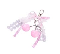 Zkydhbd Elegante llavero de encaje con lazos de frutas para bolso de mujer y soporte para llaves de coche, accesorios para bolsa de caroon para estudiante, llavero de frutas, Q1851 4