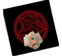 Zkydhbd Elegantes manteles de tarots decorativos de tela de astrología para lecturas espirituales y tarjetas de práctica espiritual
