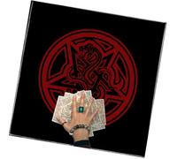 Zkydhbd Elegantes manteles de tarots decorativos de tela de astrología para lecturas espirituales y tarjetas de práctica espiritual