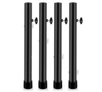 Zkydhbd Elevador de patas de mesa de acero resistente con proceso de fundición reforzado, juego de extensores de altura para escritorios/encimeras plegables