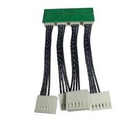 Zkydhbd Emulador de ventilador avanzado controlador de velocidad del ventilador de refrigeración 4 en 1 de 4 pines para computadoras de oficina y juegos IBeLink, potenciador de refrigeración de