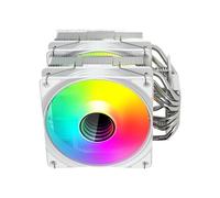 Zkydhbd Enfriadores de CPU de aluminio y cobre, estructura de doble torre, ventilador PWM de 4 pines, iluminación ARGB, refrigeración de computadora de bajo ruido, enfriadores de CPU de doble torre