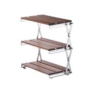 Zkydhbd Estante de almacenamiento plegable de metal y aleación de aluminio para escritorio