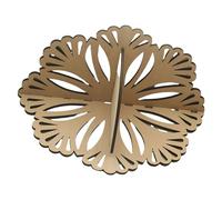 Zkydhbd Estante de esquina de madera con flores recortadas para pared, estante de almacenamiento flotante para dormitorio, sala de estar, decoración de pared
