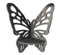 Zkydhbd Estante de esquina flotante único llamativo estante de pared de mariposa para exhibir estante flotante de madera, estante de exhibición bohemio, estante de pared de mariposa, soporte de
