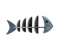 Zkydhbd Estante de pared de peces envejecidos, estilo de granja, organizadores flotantes de madera para pasillo, baño, dormitorio, estante de madera para colgar en la pared