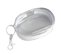 Zkydhbd Estuche organizador de electrónica transparente a prueba de polvo, sin enredos, para cables de carga, auriculares, almacenamiento esencial de viaje, estuche transparente de almacenamiento de