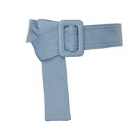 Zkydhbd Gabardina para mujer, cinturón de lona, abrigo de cintura para gabardina para hombre, abrigo decorativo de repuesto, azul, Talla única