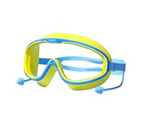 Zkydhbd Gafas de natación para niños, visión amplia, a prueba de fugas, con clip para la nariz, tapones para los oídos para adolescentes de 3 a 16 años