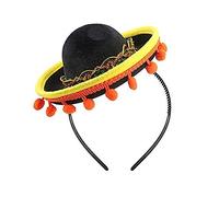 Zkydhbd Gorro de Día de Muertos, diadema para disfraz de festival mexicano, diadema fácil de llevar para carnaval, tocado para adultos y niños