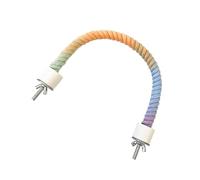 Zkydhbd Gradients - Soporte de cuerda para pájaros, multicolor, flexible, juguete de cuerda de escalada para cacatúas, periquitos y pequeñas mascotas, perca flexible para pájaros