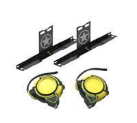 Zkydhbd Herramienta de alineación de dedos resistente con cinta métrica integrada para vehículos de aventura y camiones sin extracción de pinza de freno, juego de alineación de rueda extraíble