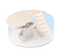 Zkydhbd Jaula de baño de arena para mascotas pequeñas para hámster, caja de baño para ardillas, conejillos de indias, ahorro de espacio