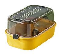 Zkydhbd Jaula grande de hábitat para hámster con tapa transparente ventilada, áreas de juegos para mascotas para suministros de animales pequeños