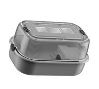 Zkydhbd Jaula grande de hábitat para hámster con tapa transparente ventilada, áreas de juegos para mascotas para suministros de animales pequeños