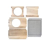 Zkydhbd Jaula para animales pequeños, escondites para mascotas, hábitats, hámsteres, escondites para hámsteres, casa pequeña